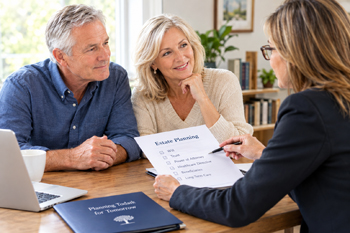 Couple with Estate Planner Professional