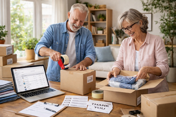 Packing online orders together