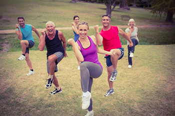 Group of People Exercising