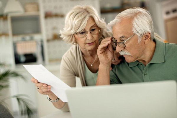 Older Couple Considering Their Options