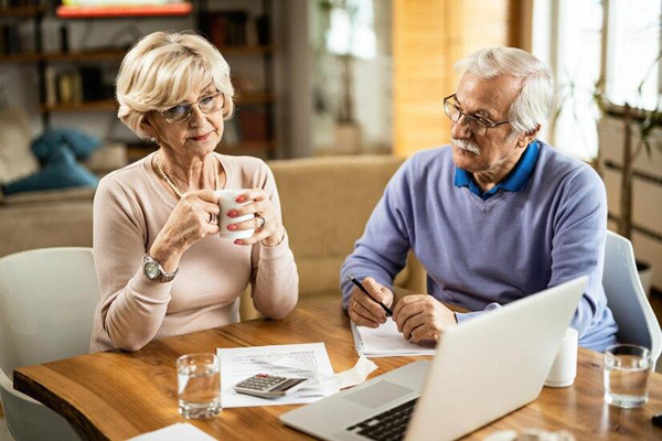 Older Couple Reviewing Their Finances